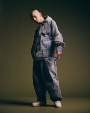 画像10: TIGHTBOOTH/FLOCKY DENIM BALLOON PANTS（Blue）［フロッキーデニムバルーンパンツ-26秋冬］ (10)