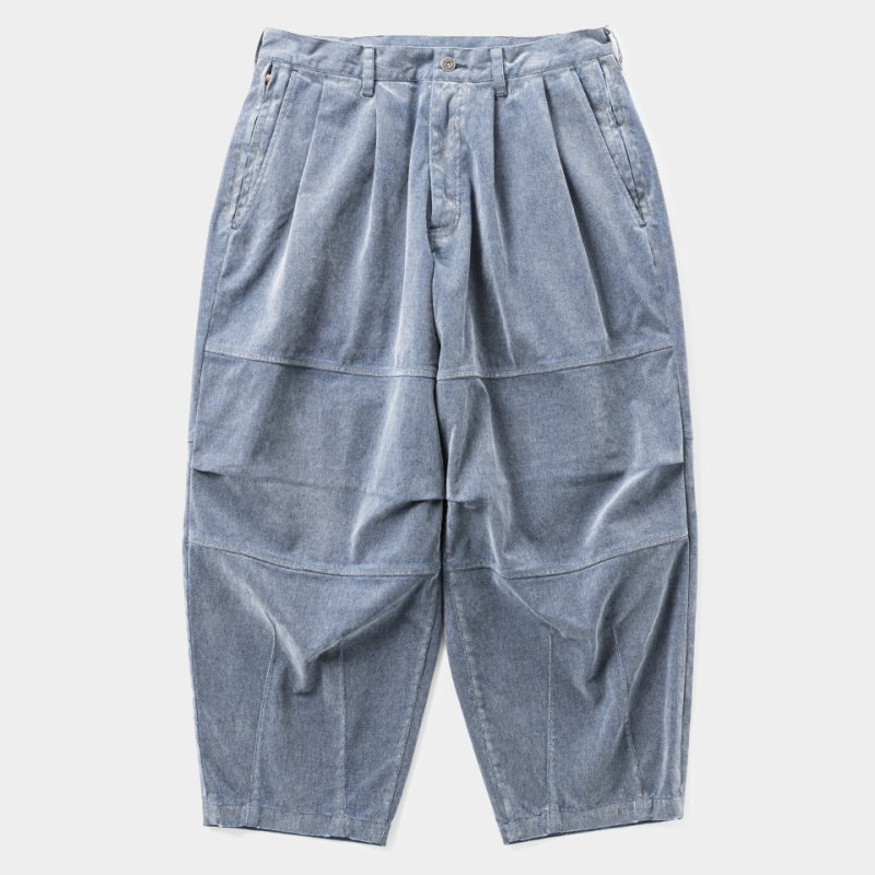 画像1: TIGHTBOOTH/FLOCKY DENIM BALLOON PANTS（Blue）［フロッキーデニムバルーンパンツ-26秋冬］