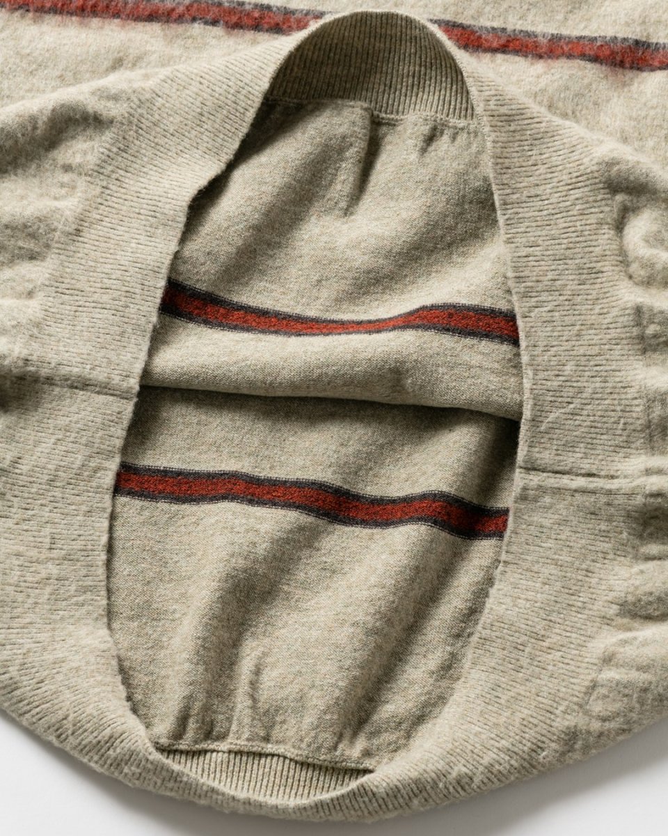 画像6: TIGHTBOOTH/BORDER KNIT SWEATER（Gray）［ボーダーニットセーター-26秋冬］ (6)