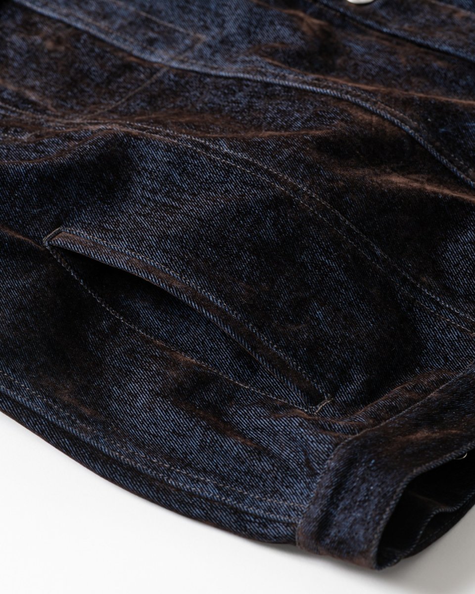 画像8: TIGHTBOOTH/FLOCKY DENIM JAKCET（Navy）［フロッキーデニムJKT-26秋冬］ (8)