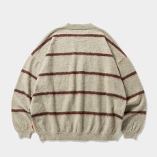 画像2: TIGHTBOOTH/BORDER KNIT SWEATER（Gray）［ボーダーニットセーター-26秋冬］ (2)
