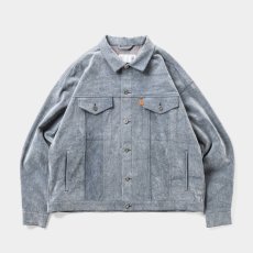 画像1: TIGHTBOOTH/FLOCKY DENIM JAKCET（Blue）［フロッキーデニムJKT-26秋冬］ (1)