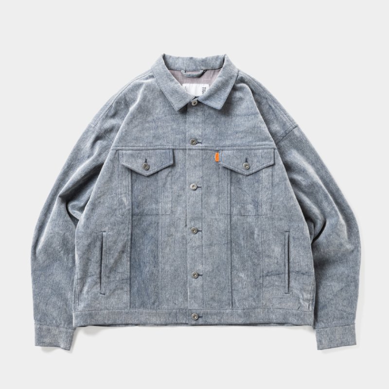 画像1: TIGHTBOOTH/FLOCKY DENIM JAKCET（Blue）［フロッキーデニムJKT-26秋冬］