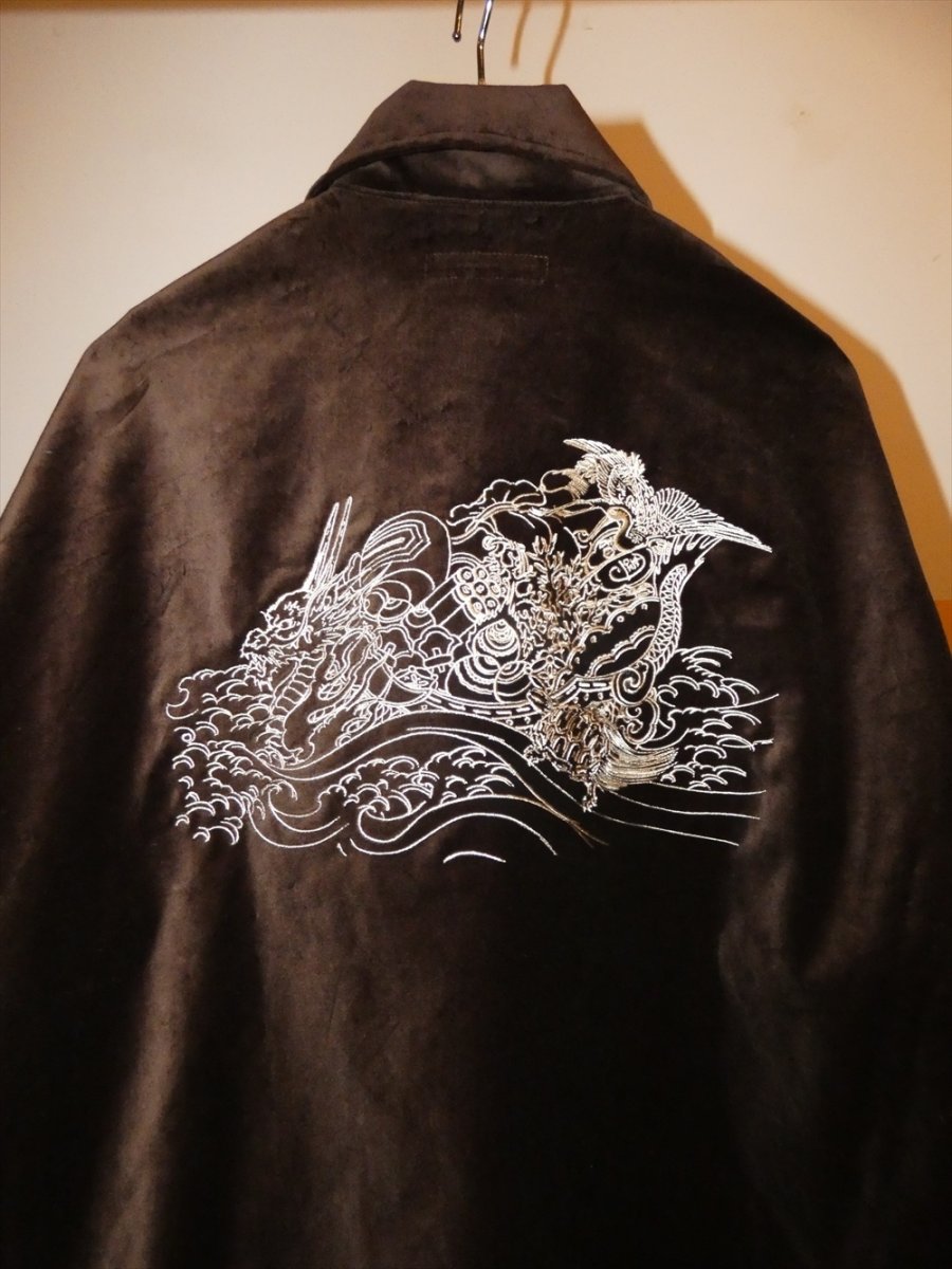 画像5: exodus brand/HORIYOSHI III TAKARABUNE SOUVENIR JACKET（BROWN）［宝船スーベニアJKT-26秋冬］ (5)