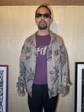 画像3: exodus brand/HORIYOSHI III TAKE/DRAGON L/S HAWAIIAN SHIRT（BEIGE）［竹/ドラゴンハワイアンシャツ-26秋冬］ (3)