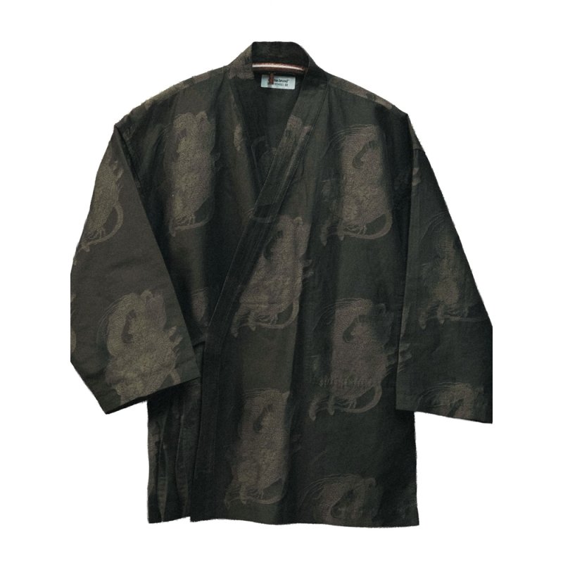 画像1: exodus brand/HORIYOSHI III KIRIN/DRAGON JACQUARD SAMUE（BROWN）［麒麟/ドラゴンジャガード作務衣-26秋冬］
