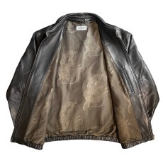 画像2: exodus brand/HORIYOSHI III KIRIN/DRAGON LEATHER SWING TOP（BLACK）［麒麟/ドラゴンレザースウィングトップ-26秋冬］ (2)
