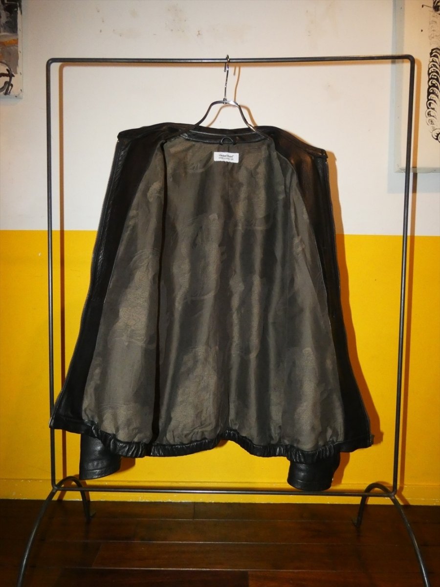 画像4: exodus brand/HORIYOSHI III KIRIN/DRAGON LEATHER SWING TOP（BLACK）［麒麟/ドラゴンレザースウィングトップ-26秋冬］ (4)