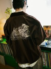 画像9: exodus brand/HORIYOSHI III TAKARABUNE SOUVENIR JACKET（BROWN）［宝船スーベニアJKT-26秋冬］ (9)