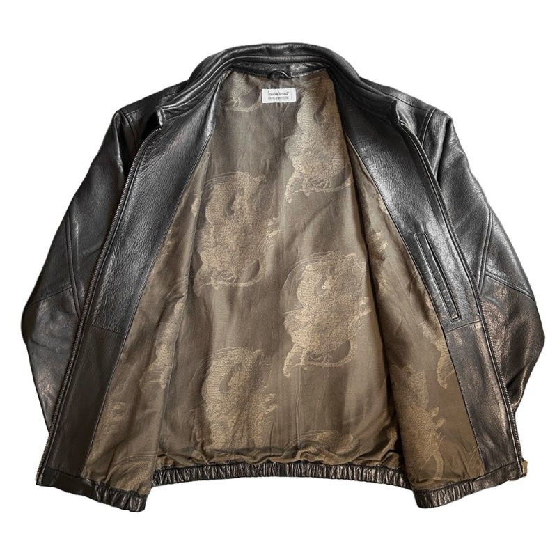画像2: exodus brand/HORIYOSHI III KIRIN/DRAGON LEATHER SWING TOP（BLACK）［麒麟/ドラゴンレザースウィングトップ-26秋冬］