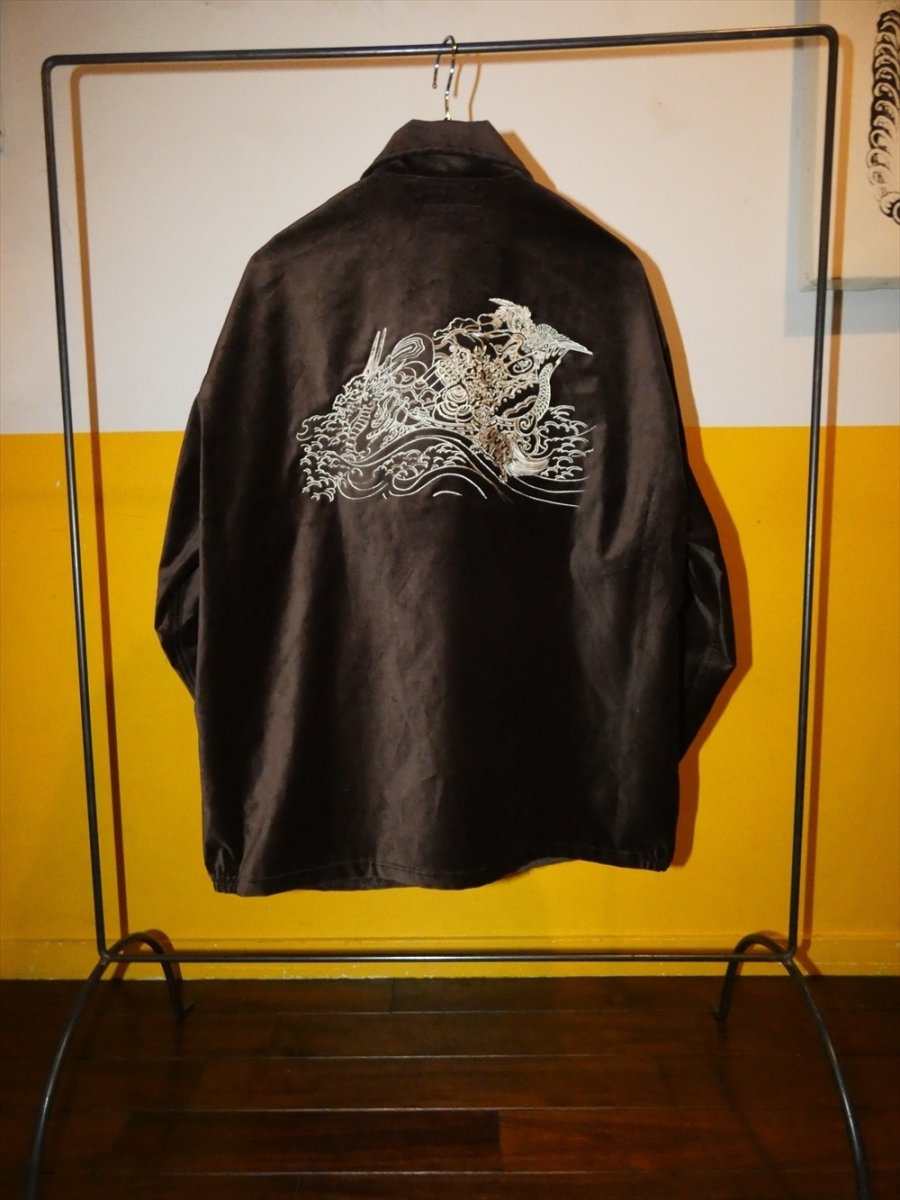 画像4: exodus brand/HORIYOSHI III TAKARABUNE SOUVENIR JACKET（BROWN）［宝船スーベニアJKT-26秋冬］ (4)