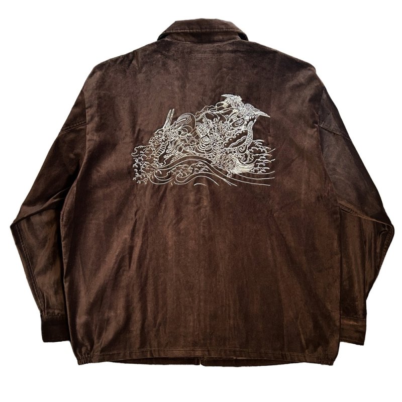 画像2: exodus brand/HORIYOSHI III TAKARABUNE SOUVENIR JACKET（BROWN）［宝船スーベニアJKT-26秋冬］