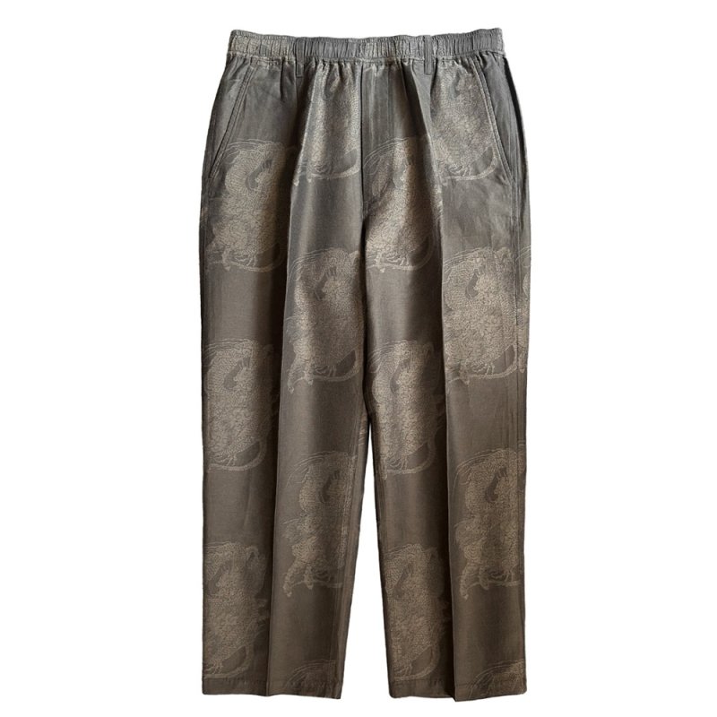 画像1: exodus brand/HORIYOSHI III KIRIN/DRAGON JACQUARD EASY PANTS（BROWN）［麒麟/ドラゴンジャガードイージーパンツ-26秋冬］