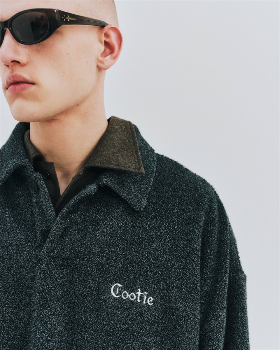 画像6: COOTIE PRODUCTIONS/T/C Heavy Pile Polo Pullover（Black）［ヘビーパイルポロプルオーバー-26秋冬］ (6)