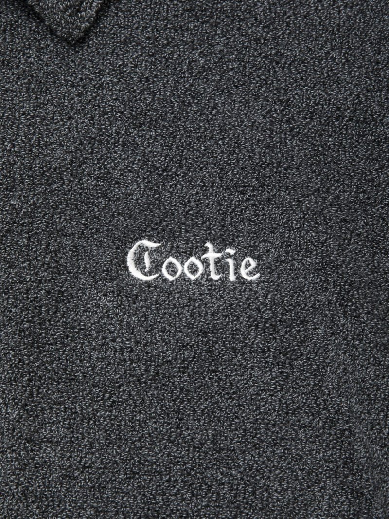 画像2: COOTIE PRODUCTIONS/T/C Heavy Pile Polo Pullover（Heather Gray）［ヘビーパイルポロプルオーバー-26秋冬］