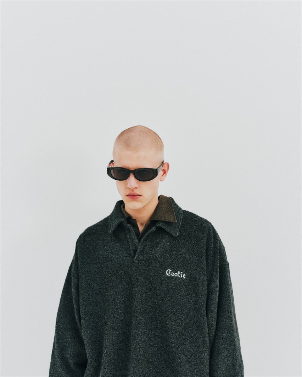 画像5: COOTIE PRODUCTIONS/T/C Heavy Pile Polo Pullover（Black）［ヘビーパイルポロプルオーバー-26秋冬］ (5)