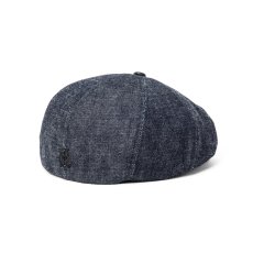 画像2: CALEE/LEATHER WAPPEN DENIM BRIM LEATHER CAS（INDIGO BLUE）［レザーワッペンデニムブリムレザーキャスケット-26秋冬］ (2)