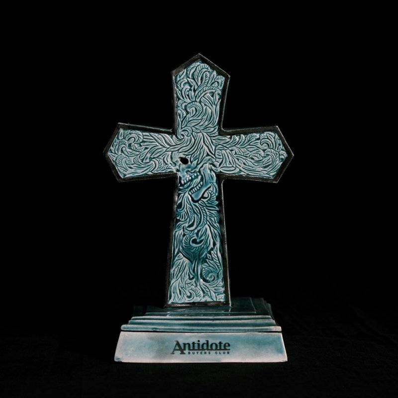 画像1: ANTIDOTE BUYERS CLUB/Ornament Cross Incense Chamber（Blue Emerald）