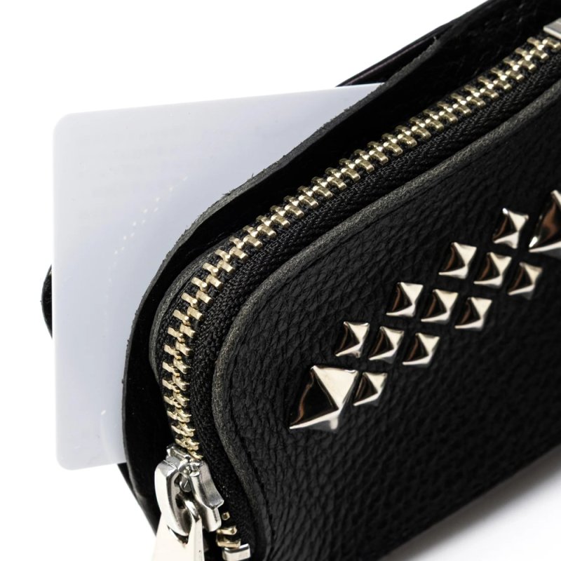 画像3: CALEE/STUDS LEATHER MULTI CASE ＜Magsafe＞（BLACK）［スタッズレザーマルチケース-26秋冬］