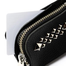 画像4: CALEE/STUDS LEATHER MULTI CASE ＜Magsafe＞（BLACK）［スタッズレザーマルチケース-26秋冬］ (4)