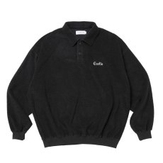 画像1: COOTIE PRODUCTIONS/T/C Heavy Pile Polo Pullover（Black）［ヘビーパイルポロプルオーバー-26秋冬］ (1)