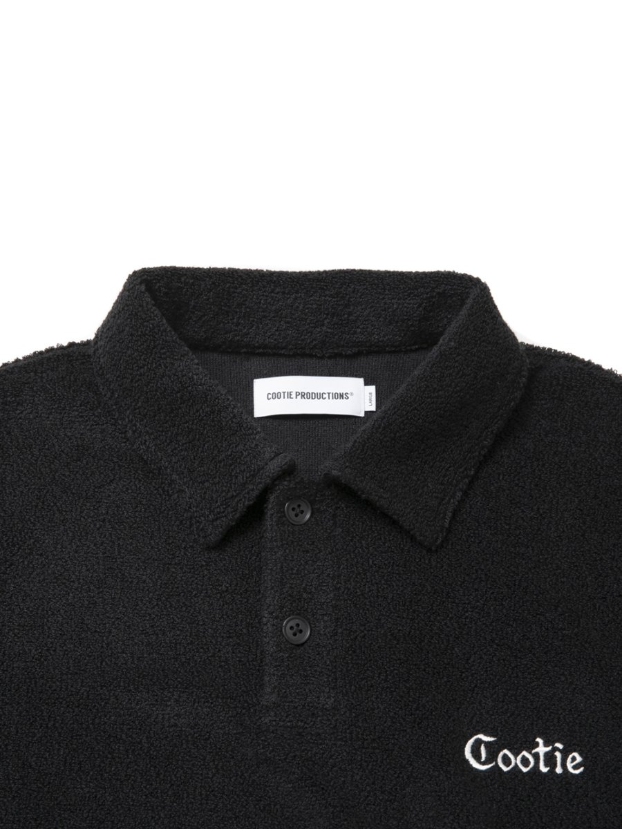 画像3: COOTIE PRODUCTIONS/T/C Heavy Pile Polo Pullover（Black）［ヘビーパイルポロプルオーバー-26秋冬］ (3)