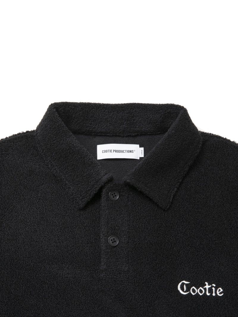 画像3: COOTIE PRODUCTIONS/T/C Heavy Pile Polo Pullover（Black）［ヘビーパイルポロプルオーバー-26秋冬］