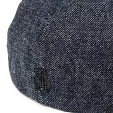 画像5: CALEE/LEATHER WAPPEN DENIM BRIM LEATHER CAS（INDIGO BLUE）［レザーワッペンデニムブリムレザーキャスケット-26秋冬］ (5)