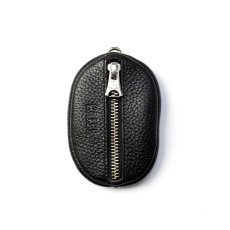 画像2: CALEE/STUDS LEATHER ZIP COIN CASE（BLACK）［スタッズレザージップコインケース-26秋冬］ (2)