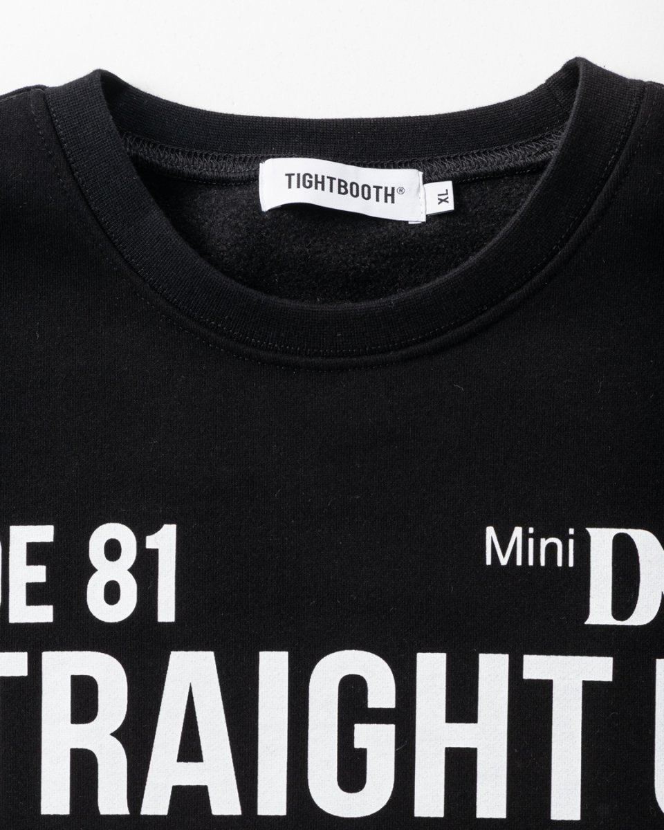画像2: TIGHTBOOTH/VISIBLE HUMAN CREW SWEAT（Black）［ヴィジブルヒューマンクルースウェット-26秋冬］ (2)