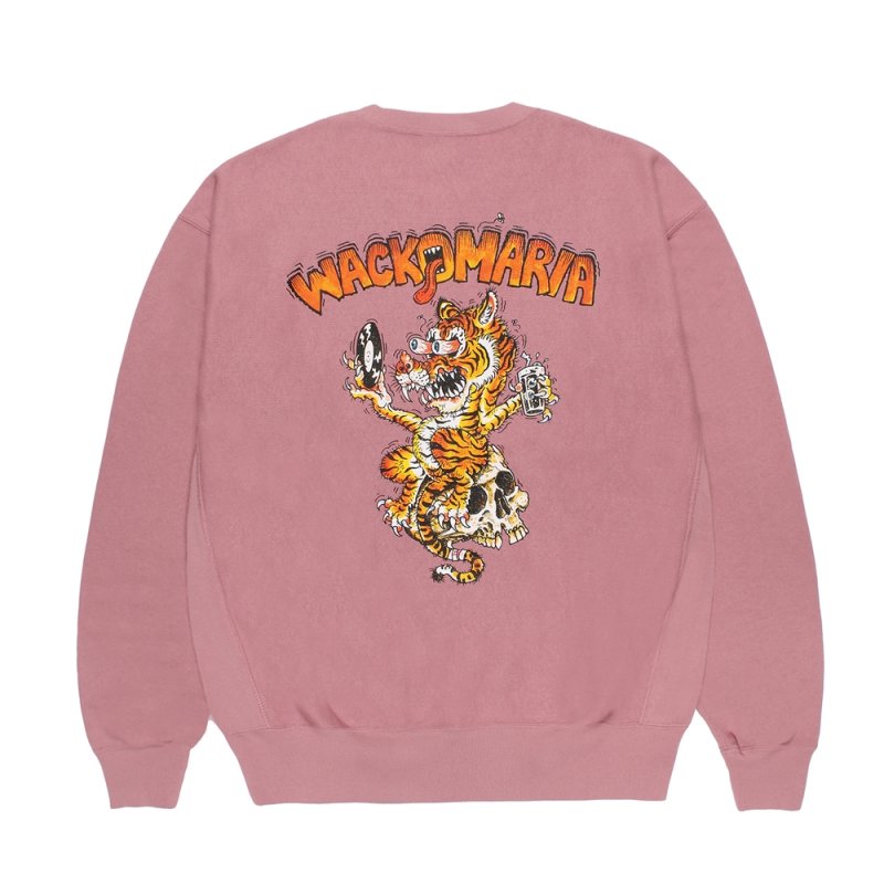 画像2: WACKO MARIA/Champion / REVERSE WEAVE SWEAT SHIRT（LIGHT PINK）［リバースウィーブクルーネックスウェット-26秋冬］