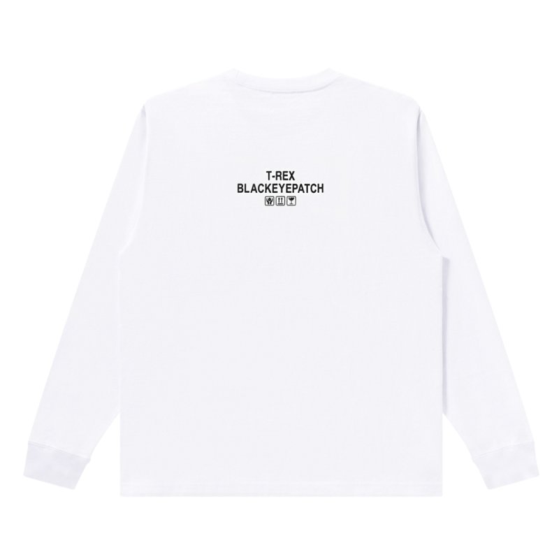 画像2: BlackEyePatch/T-REX BILL L/S TEE(WHITE)