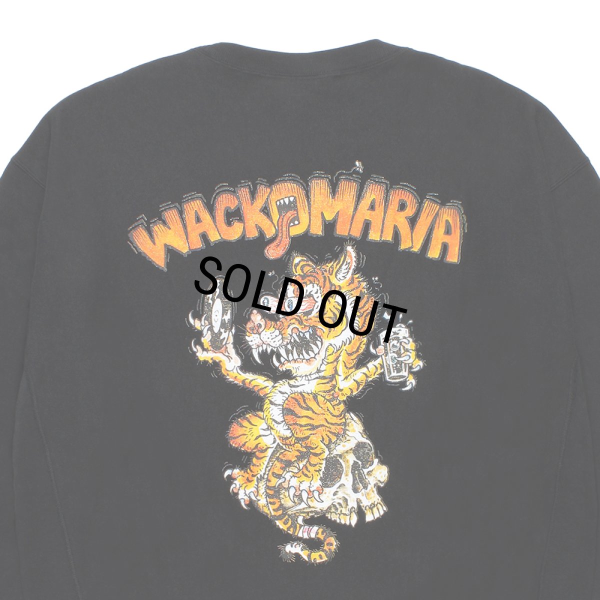 画像4: WACKO MARIA/Champion / REVERSE WEAVE SWEAT SHIRT（BLACK）［リバースウィーブクルーネックスウェット-26秋冬］ (4)