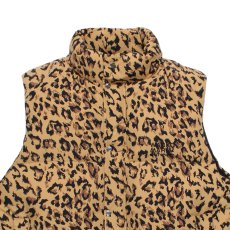 画像2: WACKO MARIA/NANGA / LEOPARD DOWN VEST（BEIGE）［レオパードダウンベスト-26秋冬］ (2)