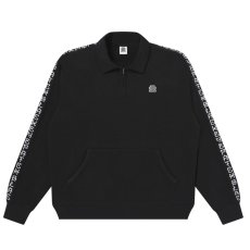 画像1: BlackEyePatch/KANJI TAPED HEAVYWEIGHT HALF ZIP SWEAT（BLACK） (1)