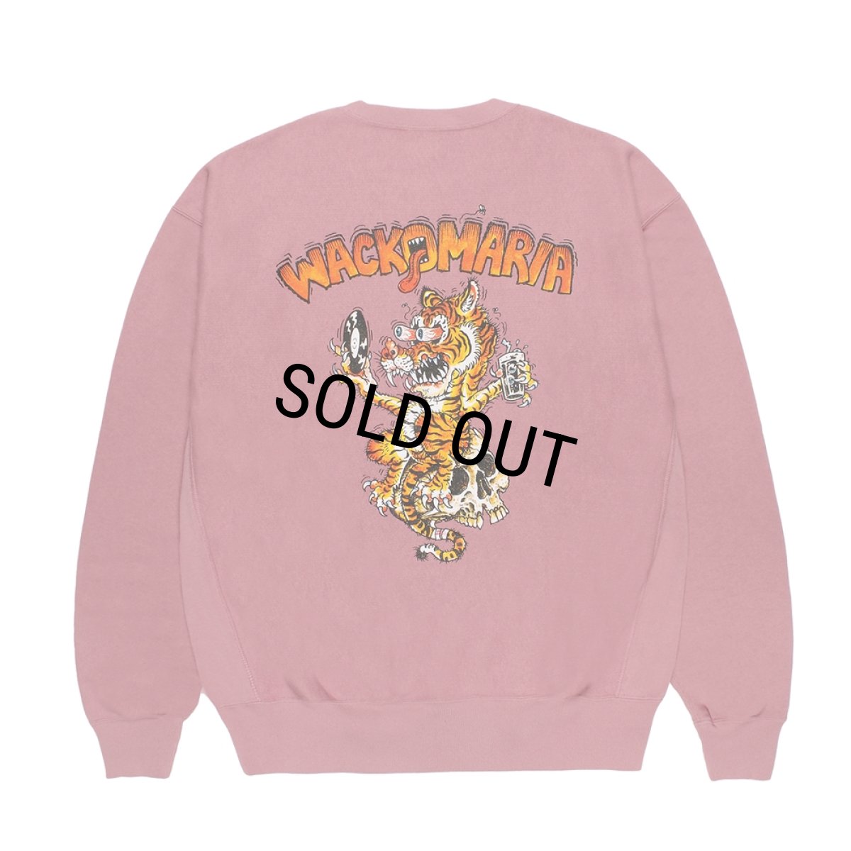 画像1: WACKO MARIA/Champion / REVERSE WEAVE SWEAT SHIRT（LIGHT PINK）［リバースウィーブクルーネックスウェット-26秋冬］ (1)