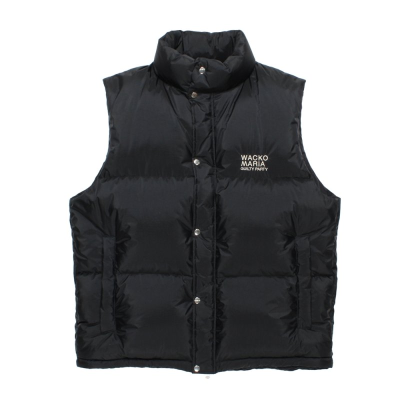画像1: WACKO MARIA/NANGA / DOWN VEST（BLACK）［ダウンベスト-26秋冬］