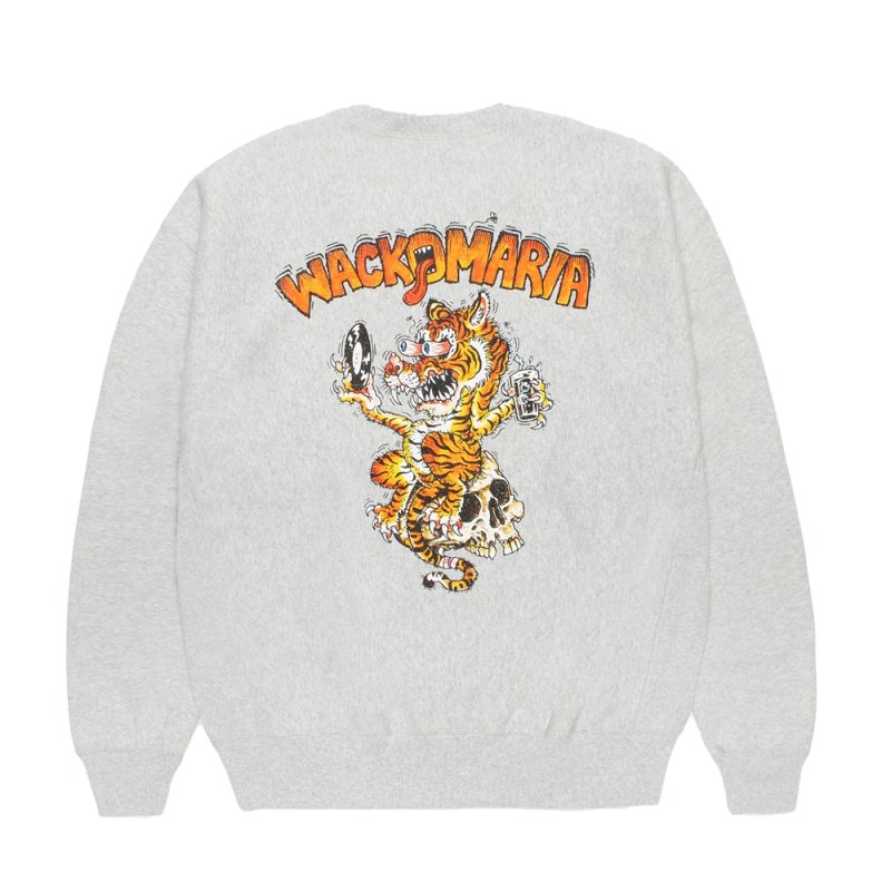 画像2: WACKO MARIA/Champion / REVERSE WEAVE SWEAT SHIRT（SILVER GRAY）［リバースウィーブクルーネックスウェット-26秋冬］