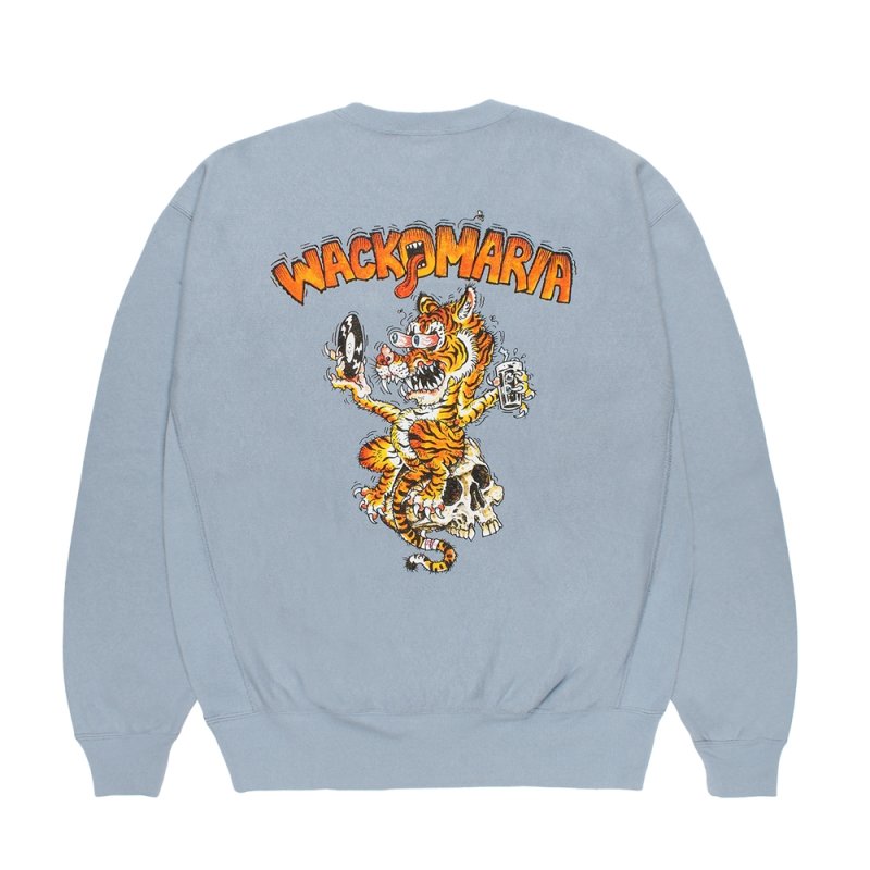 画像2: WACKO MARIA/Champion / REVERSE WEAVE SWEAT SHIRT（LIGHT BLUE）［リバースウィーブクルーネックスウェット-26秋冬］
