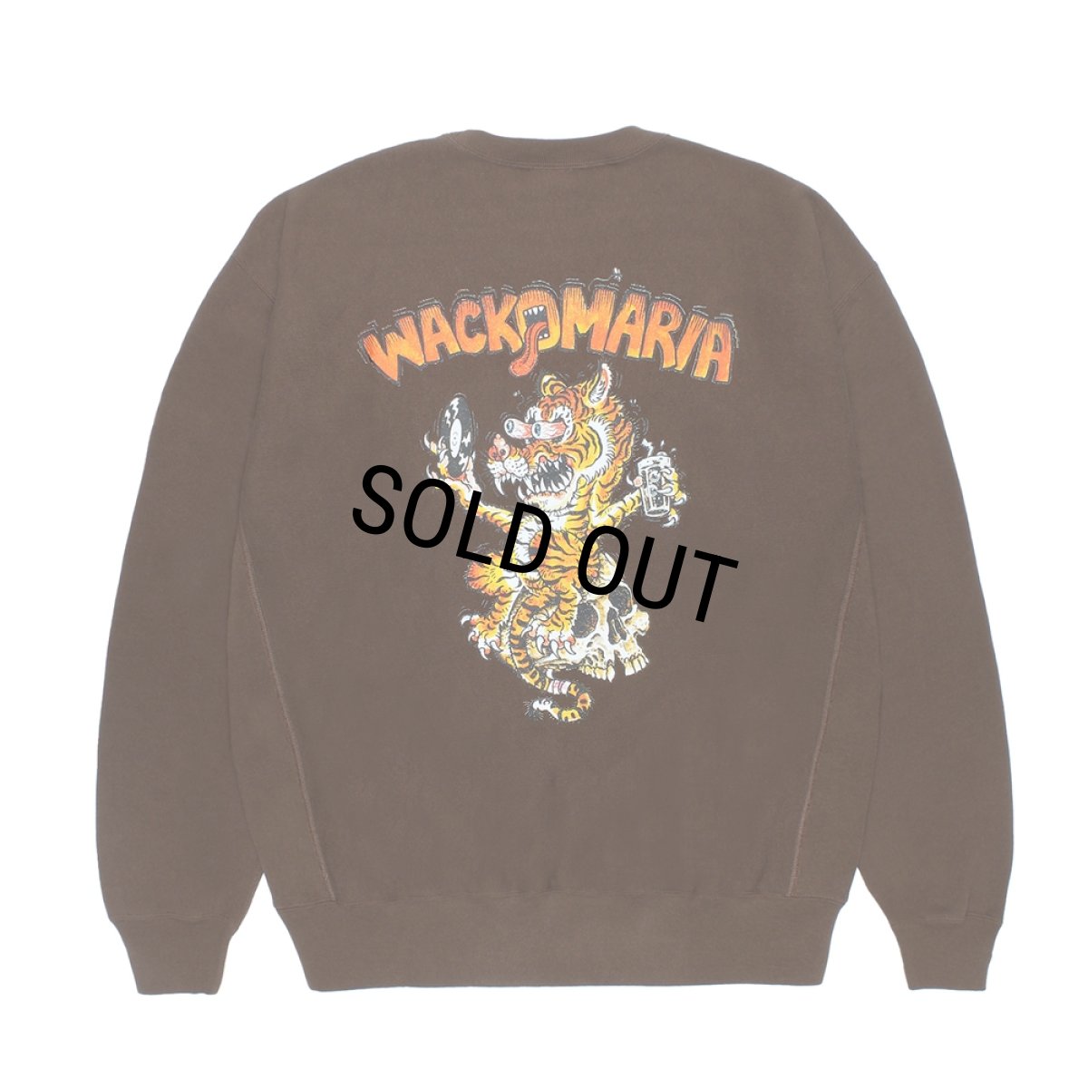 画像1: WACKO MARIA/Champion / REVERSE WEAVE SWEAT SHIRT（AMBER BROWN）［リバースウィーブクルーネックスウェット-26秋冬］ (1)