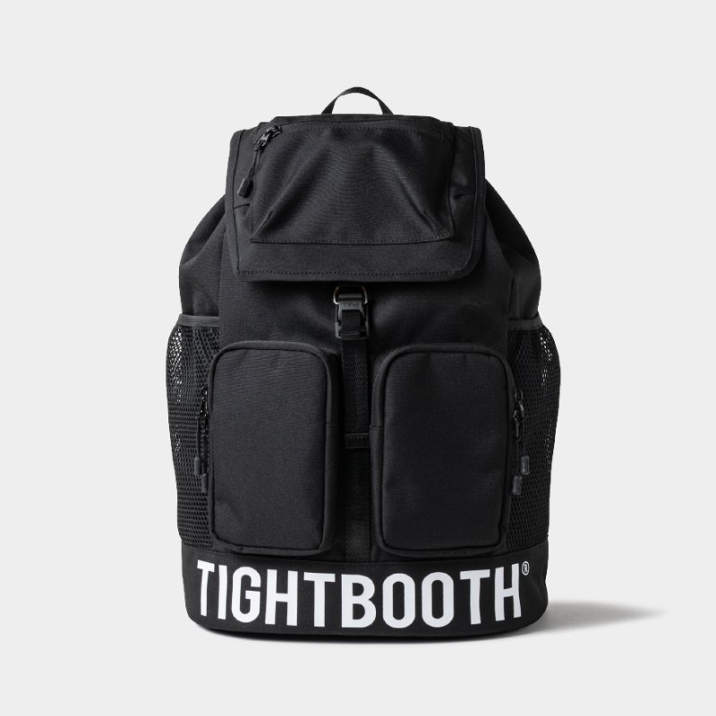 画像1: TIGHTBOOTH/DOUBLE POCKET BACKPACK（Black）［ダブルポケットバックパック-26秋冬］