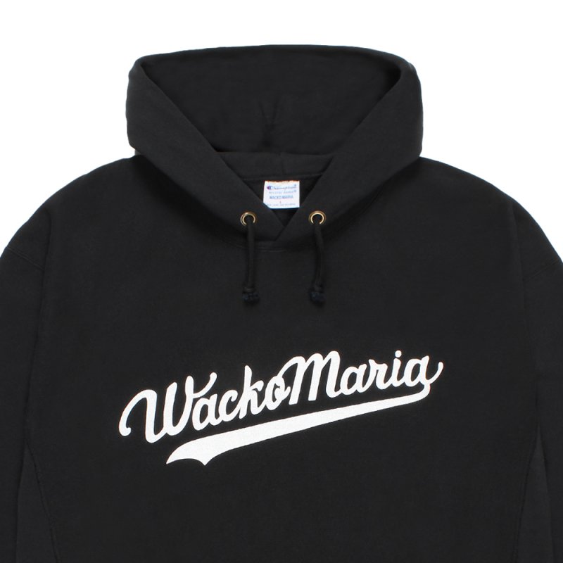 画像3: WACKO MARIA/Champion / REVERSE WEAVE HOODED SWEAT SHIRT（BLACK）［リバースウィーブプルオーバーパーカー-26秋冬］