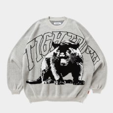 画像1: TIGHTBOOTH/PANTHER KNIT SWEATER（Ash）［パンサーニットセーター-26秋冬］ (1)