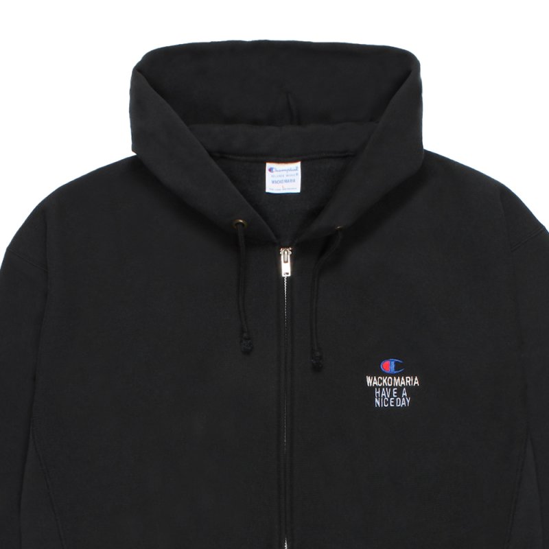 画像3: WACKO MARIA/Champion / REVERSE WEAVE ZIP UP HOODED SWEAT SHIRT（BLACK）［リバースウィーブジップアップパーカー-26秋冬］