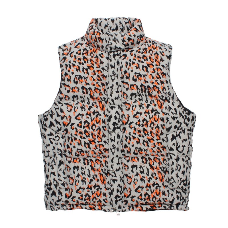 画像1: WACKO MARIA/NANGA / LEOPARD DOWN VEST（GRAY）［レオパードダウンベスト-26秋冬］