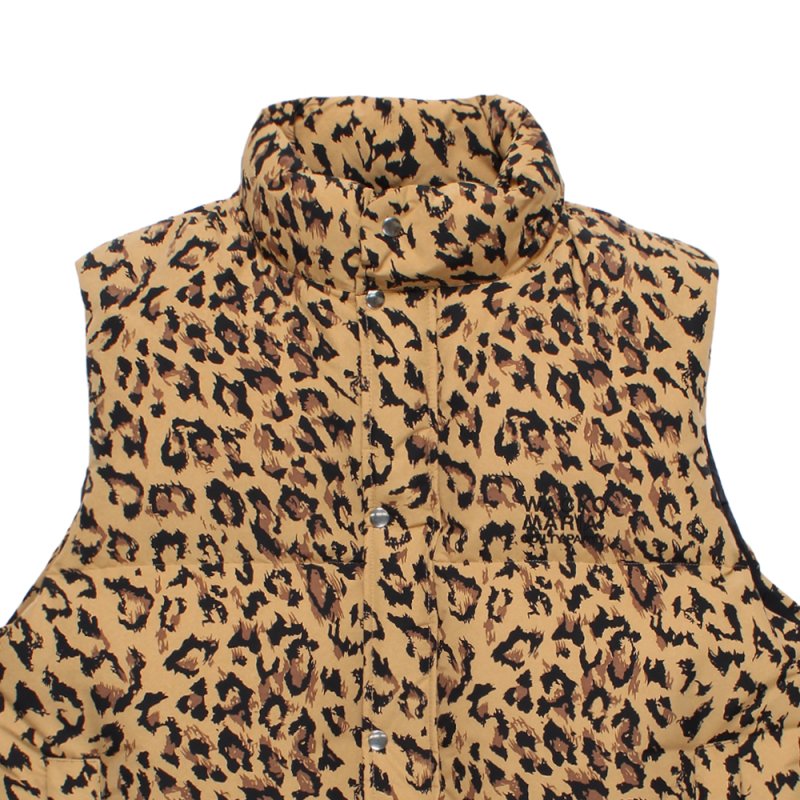 画像2: WACKO MARIA/NANGA / LEOPARD DOWN VEST（BEIGE）［レオパードダウンベスト-26秋冬］