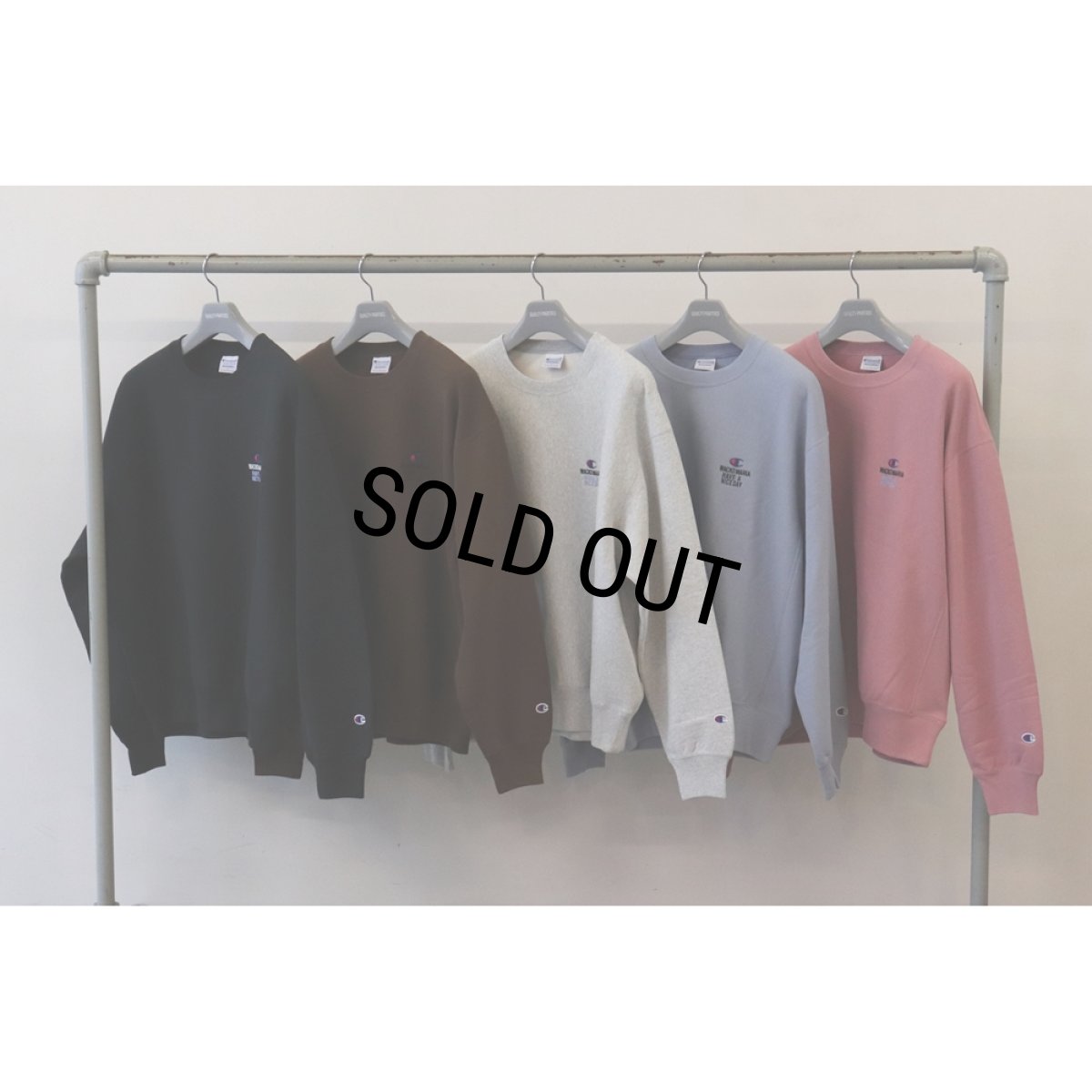 画像5: WACKO MARIA/Champion / REVERSE WEAVE SWEAT SHIRT（BLACK）［リバースウィーブクルーネックスウェット-26秋冬］ (5)