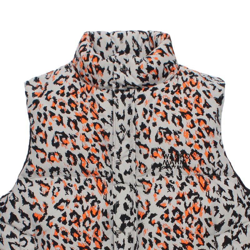 画像2: WACKO MARIA/NANGA / LEOPARD DOWN VEST（GRAY）［レオパードダウンベスト-26秋冬］