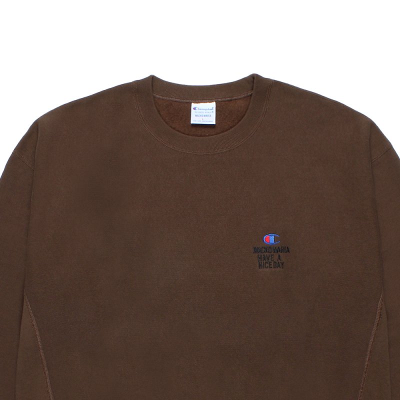 画像3: WACKO MARIA/Champion / REVERSE WEAVE SWEAT SHIRT（AMBER BROWN）［リバースウィーブクルーネックスウェット-26秋冬］