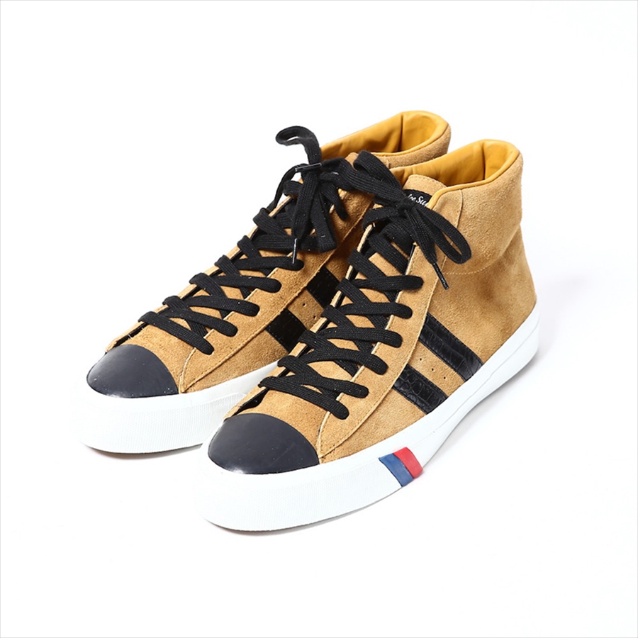 Calee Pro Keds Royal Plus High マスタード Wネームスニーカー 17秋冬 Jonas